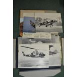 A1 size folio wallet containing aircraft posters and two prints of Tornado F3 aircraft No. 29 &