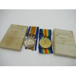 Pair of WWI medals in original boxes of issue, awarded to SPR.R. Highet M.T.C (2)