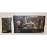 Two Hasbro Star Wars "The Black Series" model sets, Imperial Shadow Squadron and Thai Pilot