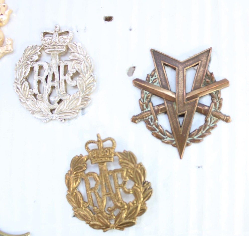 Selection of British military regimental cap badges, buttons and collar badges mounted and card plus - Image 2 of 3