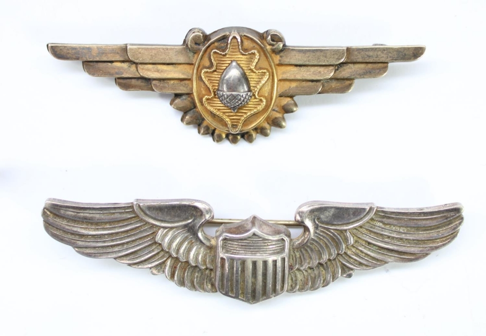 Selection of WW2 era USAF and other US military sterling silver wings including Flight Surgeons - Image 5 of 5