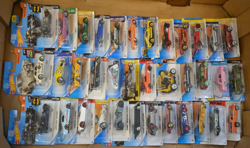 Approx 120 Hot Wheels diecast model vehicles (some with price stickers on)