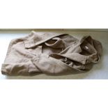 Royal/Merchant Naval duffle coat, with wood and rope peg fasteners, two outer pockets, no lining and