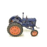 Vintage Chad Valley die cast metal Fordson clockwork tractor (A/F)