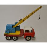 Large Tri-ang tinplate lorry with crane (A/F)