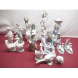 Nao from Lladro figurine of a flamenco dancer H35cm and a collection of snap figurines and two The