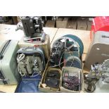 G.B. Bell & Howell model 613H cased cine projector, boxed Pathescope Ace 9.5mm cine projector,
