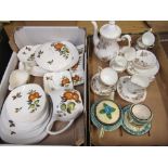 Collection of Midwinter Duchess, set of two cups and saucers and milk jug, Maruhon Ware set of two