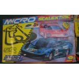 Micro Scalextric set (missing cars)