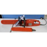 Husqvarna 321 electric chainsaw with spare blade etc