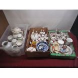 Collection of mixed ceramics and decorative bells, blue and white ware etc (3 boxes