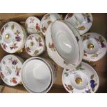 Royal Worcester Evesham, pair of lidded serving tureens and other matching table ware including two,