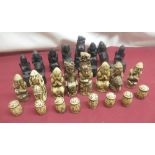 Reproduction Medieval resin chess