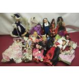 Collection of vintage foreign dolls (qty)