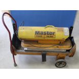 Master instant electric heater on two wheeled trolley.