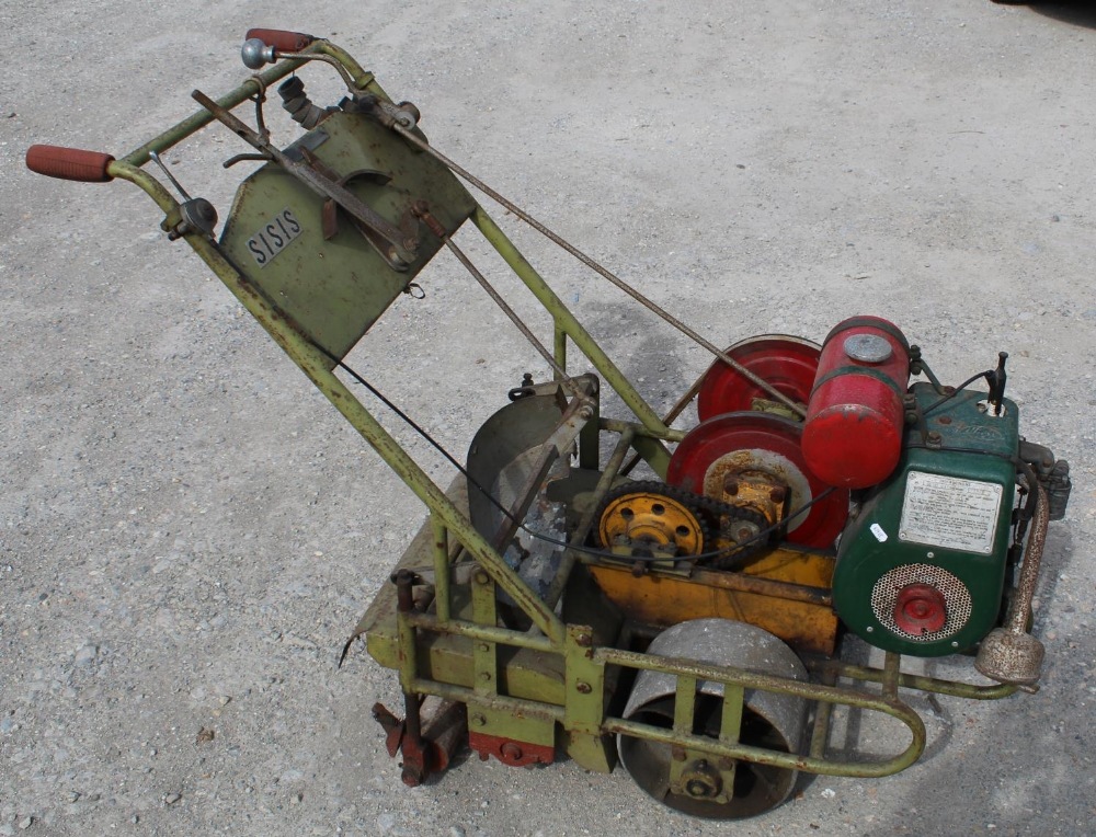 Sisis scarifier with double rollers and Villiers engine - Image 2 of 3