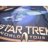 Large 1990's Star Trek world tour marquee banner