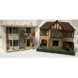 Triang 1940 dolls house with tin plate facade, a Tudor style dolls house