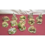 Collection of large Lilliput Lane houses (13) AF