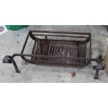 Cast iron fire grate, L86cm