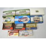 Eleven diecast tram and bus models, including Corgi, Atlas Editions, exclusive first editions etc,