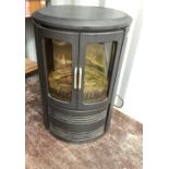 AKO log burning stove effect electric heater, D50cm H75cm
