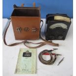 Vintage AVO Model 40 Avometer with instructions and probes
