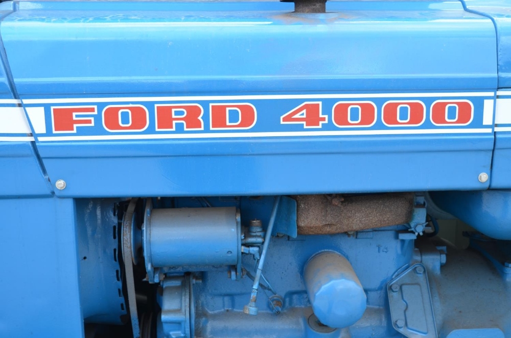 Ford 4000 heavy oil diesel tractor, first registered 1969. 5929.3 hours. With V5 A/F