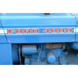 Ford 4000 heavy oil diesel tractor, first registered 1969. 5929.3 hours. With V5 A/F