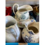 Collection of wash jugs