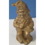 Cast metal figure of a gnome by Record, the well known tool manufacturer of planes etc H25cm (very