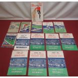 FA Challenge Cup Finals football programmes from 1938,1947 to 1959,