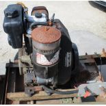 Ruggerini diesel stationary engine, made in Italy, with electric start (A/F) on own two wheel