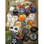 C20th art glass Murano style paper weights (quantity)