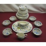 Masons Regency part dinner service including, dinner plates, side plates, dessert plates, dessert