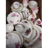 Rostyn china tea ware, a blue & white English bone china tea service and a selection of various