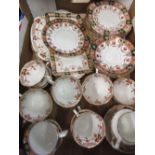 Coronation ware Sydney pattern part tea service including cups, saucers, side plates etc