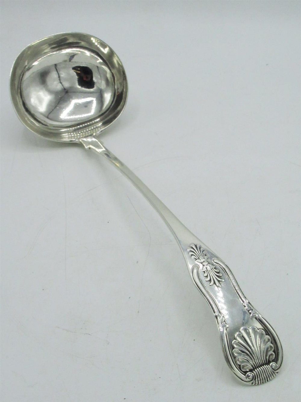 Late C18th/Early C19th hallmarked sterling silver King's pattern ladle, makers marks JC,