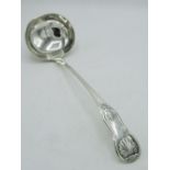 Late C18th/Early C19th hallmarked sterling silver King's pattern ladle, makers marks JC,