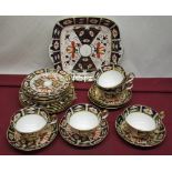 Royal Crown Derby 2451 Imari pattern tea service for six covers, date codes for 1922-1930, 25pcs