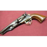 Colt model 1862 police revolver, New York USA case hardened frame stamped Colt patent & brass