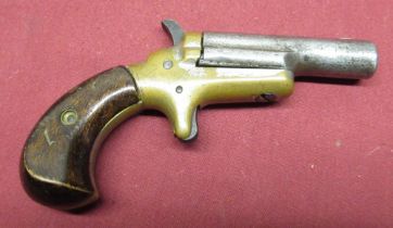 Colt Thuer 3rd model Deringer .41 rimfire single shot, 2.5 swivel barrel signed Colt, bronze frame