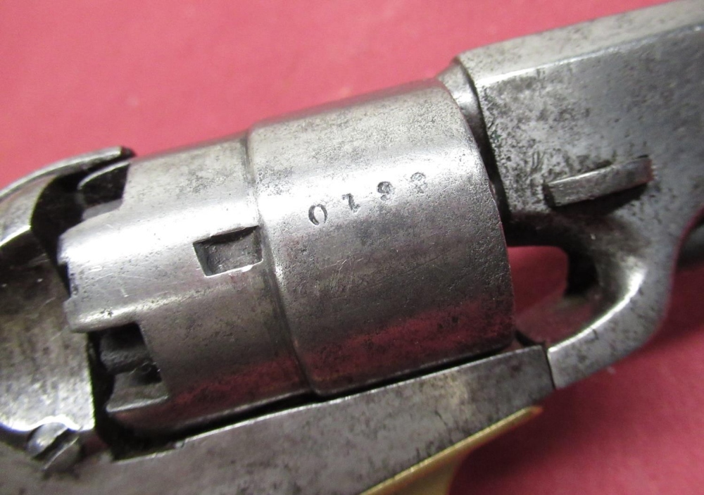 J. M. Cooper Navy 2nd model c.1867 5 shot double action percussion revolver .36 cal, 4" octagonal - Image 2 of 3