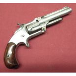 Smith & Wesson No 1 1/2 Second Issue Revolver .32cal 5-shot rimfire. Ser. No 40459. C.1870. Round