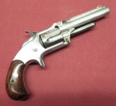 Smith & Wesson No 1 1/2 Second Issue Revolver .32cal 5-shot rimfire. Ser. No 40459. C.1870. Round