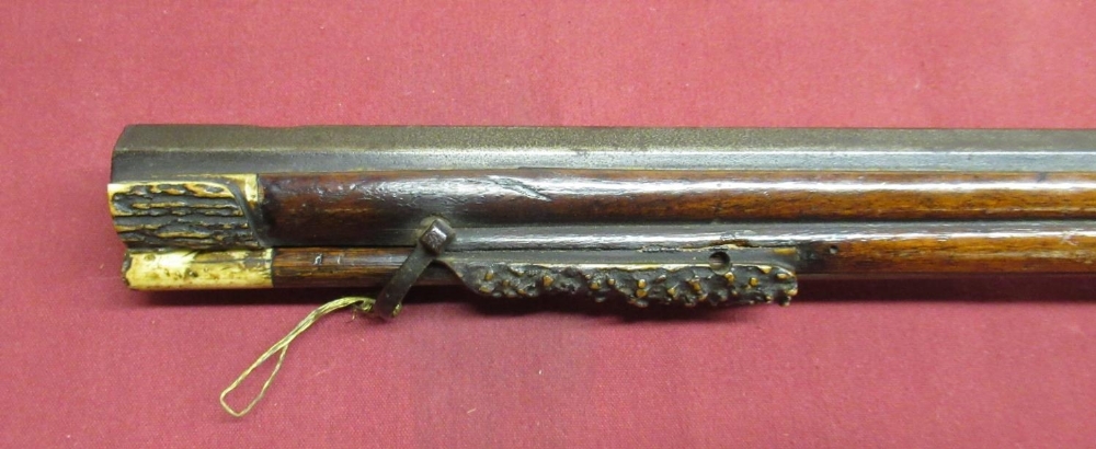 Early C18th German/Austrian wheel lock rifle, with 25 1.4" octagonal rifle barrel, with iron - Image 4 of 6