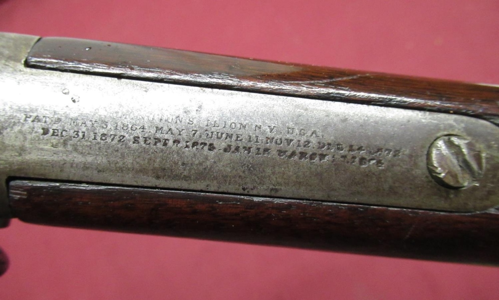 Remington Rolling Block Cavalry Carbine .40cal with ring bar and saddle ring 20 1/2 inch round steel - Image 3 of 3