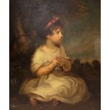 After Sir Joshua Reynolds (British, 1723 - 1792); 'The Age of Innocence', possibly a portrait of