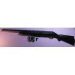 Hatsan Escort magnum 12B semi auto shotgun with black synthetic stock, 27" barrel, with full set