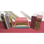 Collection of Folio Society books inc. unopened British Myths and Legends 3 vol set, Ballet Shoes,